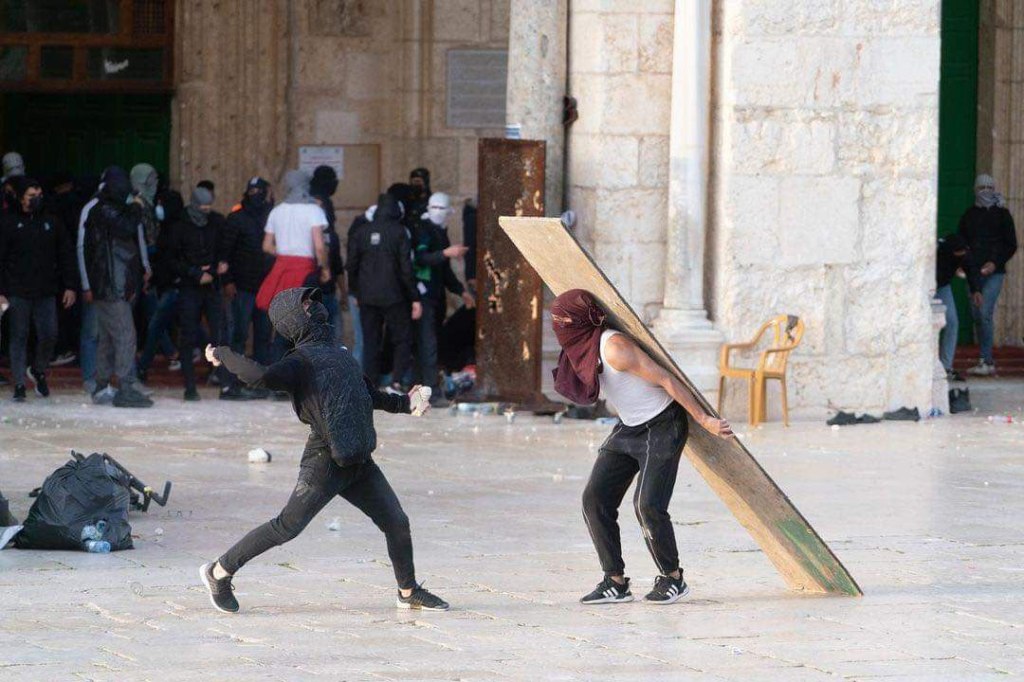 מוראביטון במסגד אל אקצה 22.04.2022 