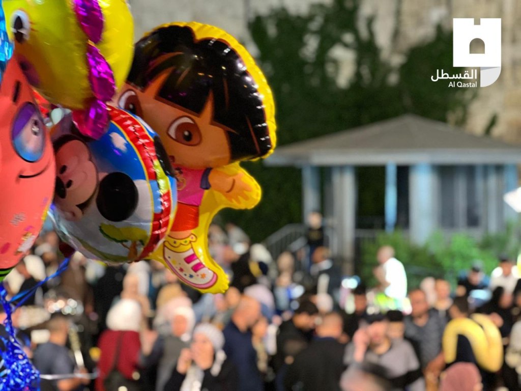 Ramadan 2022 , East Jerusalem, Damascus gate, Palestine, Al Qastal מזרח ירושלים רמאדן 2022 באב אל עמוד שער שכם 