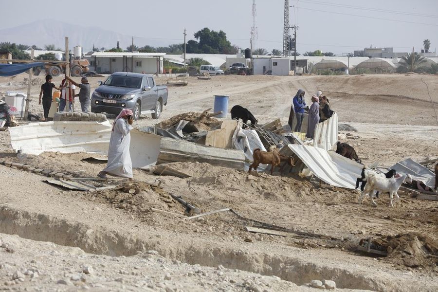 הרס מבנים בכפר אל עוג'ה בבקעת הירדן