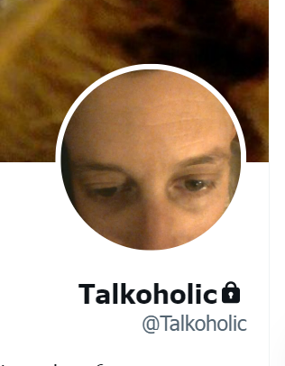 Talkoholic on Twitter screenshot