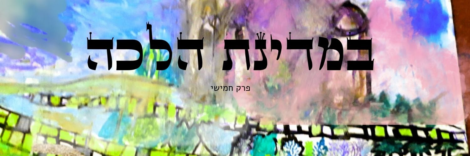 במדינת הלכה פרק חמישי אילוסטרציה